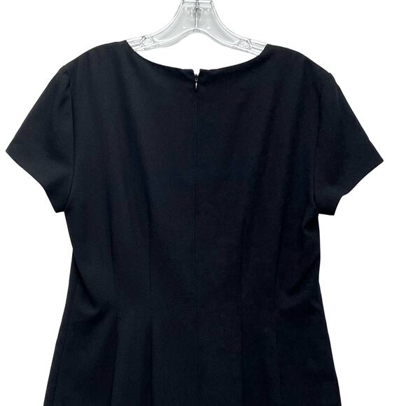 ATRIUM COLLECTION | 90s Scoop Neck Short Sleeve Knee Length Sheath Dress Size 8 - Picture 7 of 15